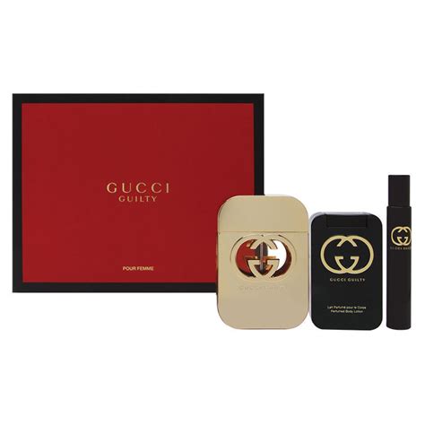 gucci guilty 75ml eau de toilette 3 piece gift set|gucci guilty cheapest price.